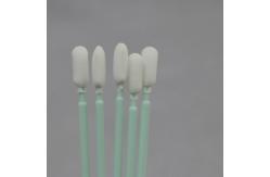 China Open Cell Sponge Cleanroom Foam Tip Swab 165mm Long Stick supplier