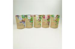 China Kraft Paper Bag Tea Bags Packaging For Resealable Stand Up Pouches supplier