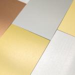 Brushed Silver 3mm PE Aluminum Composite Panel For Signage Board Printing for sale