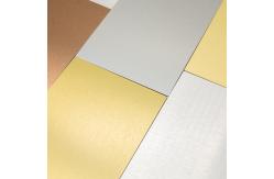 China Brushed Silver 3mm PE Aluminum Composite Panel For Signage Board Printing supplier