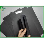 Wood pulp 120gsm To 500gsm Double Sided Solid Black Paperboard For Book Binding for sale