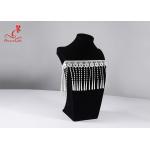 12Cm Polyester Water Soluble Lace Chemical White Fringe Tassel Embroidered Trim Ribbon