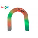 LED Lighting 2.5m Dia Oxford Cloth Inflatable Arch For Party Events Inflatable Race Arch Logo Printing for sale