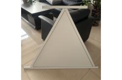 China Perforated Acoustic Triangular Aluminum Lay In Ceiling Panel 1000x1000x1000MM supplier
