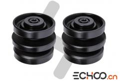 China Bobcat T864 Track Roller Wheels /  Three - Flanges Track Roller Forging Casting supplier