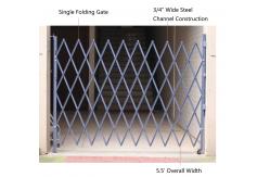 China Grey Steel Folding Security Gates For Business Metal Scissor Gate Unassembled supplier