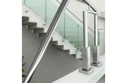 China Modern Stainless Steel Handrails with Polished Finish for Glass Staircases supplier