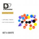 Plastic Snap Fastener Buttons Fashion Colorful Childhood Lead Free for sale