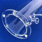 Suppliers Produce Custom High Temperature Corrosion Resistant Seal Transparent Opaque Quartz Flanges for sale