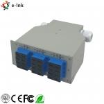 24 Ports Fiber Optic Patch Panel Industrial DIN - Rail With SC/PC SM Duplex Adapters for sale