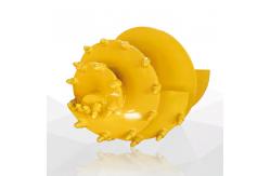 China Slag Rock Drilling Conical Auger Bucket With Flat Teeth For Gravel Layer supplier