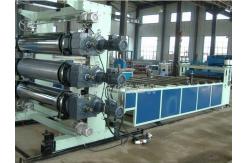 China PVC Plastic Sheet Making Machine , power Double screw Board Production Line supplier