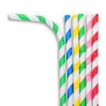 Compostable Natural Bendable Paper Straws Festival Birthday Party Paper Straws for sale