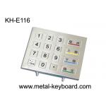 IP65 Rated Rugged Metal Numeric Keypad , 16 Keys Digital keypad for sale