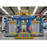Amusement Park Kids Inflatable Bounce House Digital Printing Fireproof  Material for sale