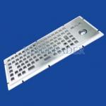 86 Keys IP65 Rated Stainless Steel Industrial Kiosk Keyboard With Trackball for sale