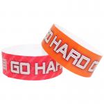 Temperature Resistant Colored Paper Wristbands With Custom Logo Waterproof for sale