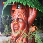 Amusement Park Customized Animatronic Talking Tree 3m Height for sale
