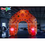 Inflatable Christmas Arch Gingerbread Man Candy Sticks Christmas Inflatable Arch With LED Light for sale