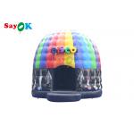 5m 16.5ft Disco Dome Inflatable Bounce House With Disco Light for sale