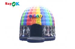 China 5m 16.5ft Disco Dome Inflatable Bounce House With Disco Light supplier