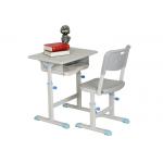 Steel Frame H750*W600mm School Desk With Chair for sale