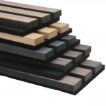 Veneer MDF Akupanel Slat Wall Panel Sound Proof Slatted Wood Acoustic Panels for sale