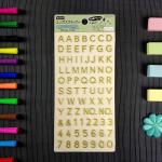 3D Foam Puffy Hot Stamping Stickers Preschool Education English Letter Stickers for sale