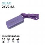 2.5A 24V AC DC Desktop Power Adapter 60W Customized Electrical for sale