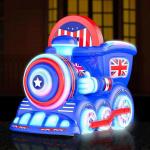 Earn money amusement kids coin operated game machine child british train kiddie rides on car for sale for sale