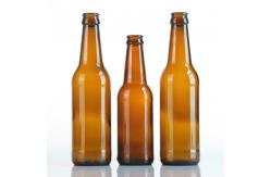 China Empty Flint Embossed Glass Beer Bottle 375ml 1L supplier