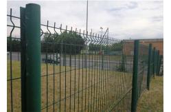 China Rot Proof V Mesh Security Fencing RAL6007 Galvanized PE Coated supplier
