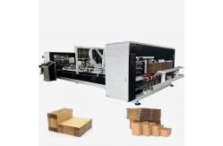 China Servo Motor Folding Carton Gluer Automatic Mini Stapler Stiching supplier
