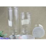 CMYK Printing Round Transparent PET Jar For Candy / Chocolate Packaging
