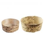 Eco Friendly Tasting Disposable Dessert Cups Bamboo Leaf 2.75inch for sale