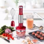 Red Stick Hand Blender With Variable Speed Control Dishwasher Safe for sale