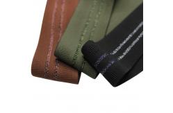 China Custom Striped Nylon Golden Metallic Elastic Webbing for Cloth supplier
