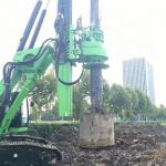 Small Bore Pile Rig Foundation Machine Excavator Chassis Drilling Attachment KR220C
