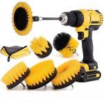 8pcs Power Drill Scrubber Brush Set Attachment 30x30 Extension Cloth Microfiber for sale