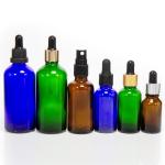 Empty Amber 2oz Dropper Bottles Tincture For Essential Oil for sale