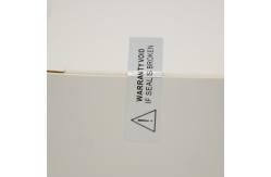 China Matte Silver Polyester Proof Tamper Evident Void Security Seal Label Sticker supplier