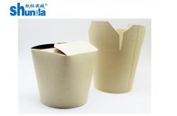 China PLA Coated Paper Donner Box For Noodle Packaging with Flexo ink printing supplier