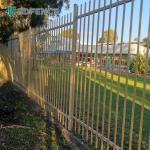 6Ftx8Ft Garden Black Metal Fences Anti Rust Galvanized Steel Fence for sale