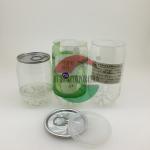 350ML PET Easy Open Alu Lid Beverage Can For Soda Drinks / Coke for sale