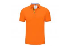 China Customized Printed Orange Polo T Shirt ODM Available supplier