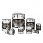 High Precision Shaft Coupler Silver Flex Shaft Bellows Coupling Customized