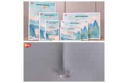 China A4 Horizontal Desktop T Shape Magnetic Acrylic Sign Holder supplier