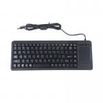 Compact-sized Industrial Plastic Keyboard With 88 Key and Integrated Touchpad for sale
