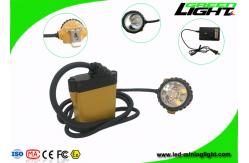 China Waterproof IP68 Miners Cap Lamp , SAMSUNG Battery Miners Lights for Hard Hats supplier
