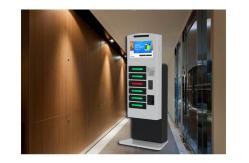 China Coin Operated Mobile Phone Charging Station , Cell Phone Chager Lockers 6 Digital Lockers supplier